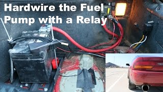 Fuel Pump Relay Install on an S13 Save your motor [upl. by Teiluj]