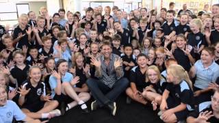 Curtis Stone visits Tatura Primary School [upl. by Eisor264]