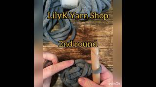 Tutorial Large Bobbiny basket 2nd round [upl. by Carina23]