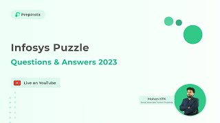 Infosys Puzzles Questions and Answers 2023 All slots Questions 2023 [upl. by Anayt407]