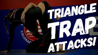 Sit Up Sweep Triangle Trap System Traditional amp Reverse Triangle Teepee Choke Barataplata for BJJ [upl. by Einnek]