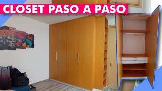 COMO HACER UN CLOSET PASO A PASO  DISTRIBUCIÓN DE ESPACIOS elmueblemoderno [upl. by Annovahs]