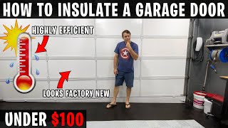 BEST WAY OF INSULATING A GARAGE DOOR FULL TUTORIAL [upl. by Staley]