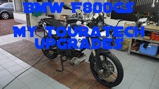 BMW F800GS My Touratech upgrades [upl. by Atsok]