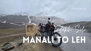 Solo Ladakh Bike ride  Manali to Leh ep07  Nature Moto [upl. by Skees316]