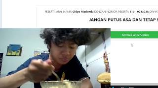 BUKA PENGUMUMAN SBMPTN 2019 SAMBIL MAKAN INDOMIE RASA SOTO [upl. by Fridell211]