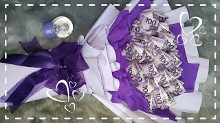 Purple themed Money Bouquet 💷  Our gift to mama 🤗 [upl. by Paulina742]