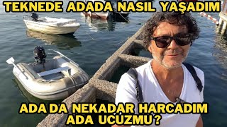 BURGAZ ADAYI GEZİYORUM ADADA TEKNEDE NASIL YAŞANIR TEKNEDE YAŞAM karavanbalıktaysanözgürsünolta [upl. by Dwan]