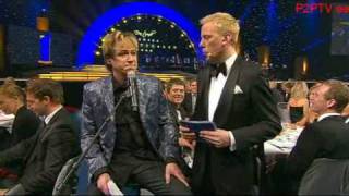 Robert Gustafsson som Per Gessle Idrottsgalan 2009 [upl. by Sperling]