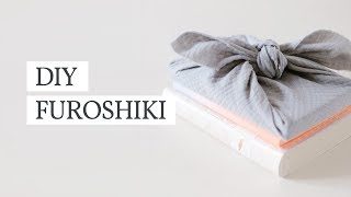 COMMENT REALISER UN PAQUET AVEC DU TISSU   Méthode Furoshiki [upl. by Lledor]