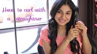 How to curl your hair with a straightener [upl. by Mcclees]