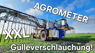 Schafmeister Agrarservice Gülleverschlauchung mit AGROMETER Maxdorf bei Köthen  Musik im Intro [upl. by Acirtap842]