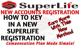 SUPERLIFE NEW REGISTRATION  How To Do A New Superlife Registration [upl. by Gail475]