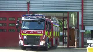 Suffolk Fire and Rescue Service  Bury St Edmunds P3 responding new pump August 2024 [upl. by Ecinert]