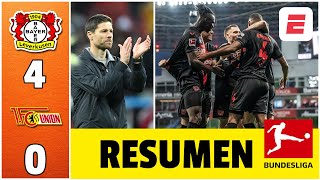 Bayer Leverkusen goleó a Union Berlin y volvió a la cima ¡La Xabineta es indetenible  Bundesliga [upl. by Means]