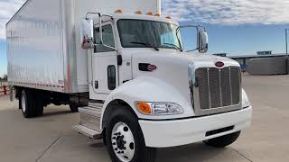 Actually FOR SALE as of 112321 NONCDL 2022 Peterbilt 337 26 Van body wLiftgate 9706913877 [upl. by Llib]