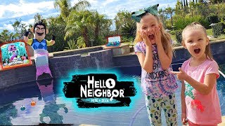 Hello Neighbor in Real Life Mermaid Hatchimals Colleggtibles Mermal Magic Toys Scavenger Hunt [upl. by Frazier]