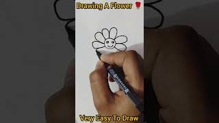 Drawing A Flower Very Easy youtubeshorts ytshorts ytshort [upl. by Ardnola]