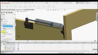 Door closer mechanism carried out by a spring and a damper [upl. by Larentia795]