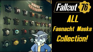 ALL Fasnacht Masks Collection  Fallout 76 [upl. by Cooperman457]