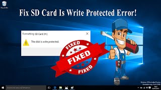 Fix SD Card Is Write Protected Error Video Guide [upl. by Marguerite202]