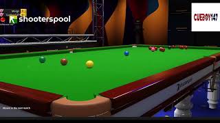 ShootersPool PC Cueboy147 v Morgs  R1 TSC Speed Snooker Shootout [upl. by Asselem]