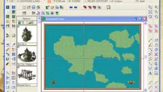 Part C Overland Mapping with Campaign Cartographer  Contours [upl. by Nahgrom]