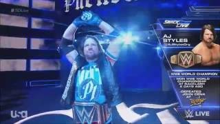 AJ Styles entrance as WWE World Champion [upl. by Linnie]