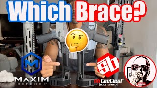 AR15 PDW Braces SB Tactical or Maxim Defense [upl. by Ahcsim434]