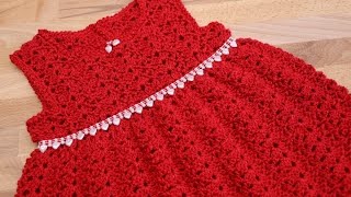 Vestido Crochet bebe 6 a 12 meses sin manga cc [upl. by Jeritah]