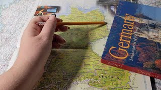 ASMR  Germany History amp Geography  Soft Spoken Map Tracing Page Turning [upl. by Enar]