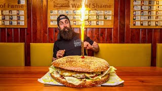 EAT FREE FOR A MONTH IF YOU CAN BEAT THIS GIANT BURGER CHALLENGE IN AUSTRIA  BeardMeatsFood [upl. by Adnyc]