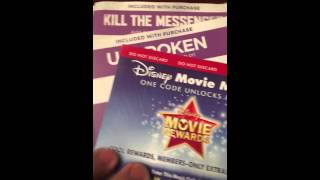 Over 450 free digital HD copy codes ultraviolet vudu Disney rewards iTunes part one [upl. by Aikemat]