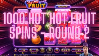 1000 Spins on Hot Hot Fruit  Round 2 [upl. by Dnalyag346]