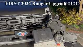 2024 Ford Ranger Raptor 1 required modification SUBWOOFER UPGRADE BampO sub is tiny [upl. by Latricia]