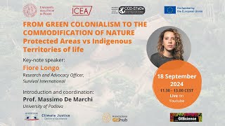 From green colonialism to the commodification of nature  Dr Fiore Longo [upl. by Aissilem]