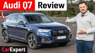 2022 Audi Q7 review inc 0100 Best value lux 7 seat SUV [upl. by Idelle142]