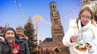 Bruges with kids  Christmas Market  Canal Cruise  Chocolate Museum and more [upl. by Donni]