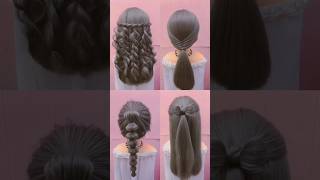 4 trending hairstyle for girlssimpal hairstyle shorts shortsfeed shortsvideo youtubeshorts [upl. by Teodoro778]