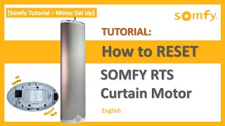 Somfy Tutorial How to Reset SOMFY RTS Curtain motor [upl. by Shae867]