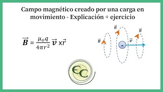 Clase 11Campo magnetico creado por una carga en movimientoejercicio [upl. by Fairweather21]