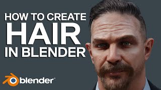 Blender tutorial  How to Create Hair [upl. by Osmen]