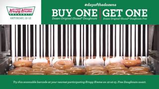 Krispy Kreme dayofthedozens presents The World’s Tastiest Coupon [upl. by Ydnim]