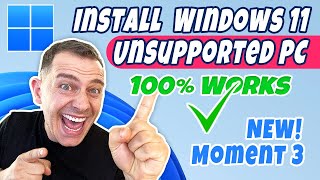 How to install Windows 11 on Unsupported PC Moment 3 May 2023 [upl. by Nauqat755]