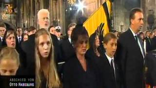 Otto von Habsburg  Funeral  Singing of the Kaiserhymne [upl. by Clere690]