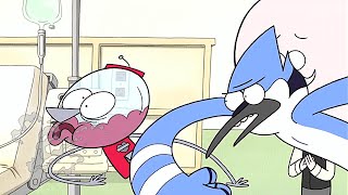 Regular Show Mordecai Punched All Of The Context [upl. by Bullion]