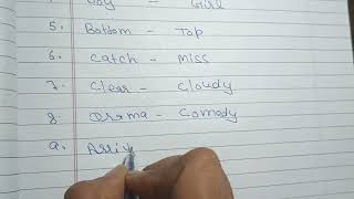 Antonyms Words in English 15 Antonyms Words Most common and useful Antonyms Words [upl. by Kcirret]