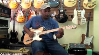 Guitarra Nzaganin Telecaster Custom  Adilson Santos HD VÍDEO [upl. by Sybila]