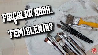 Kurumuş Sertleşmiş Boya Fırçalarımı Nasıl Temizliyorum🎨 [upl. by Aileen]