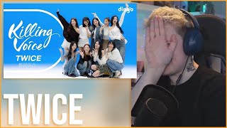 TWICE KILLING VOICE on DINGO MUSIC  REACTION [upl. by Hasheem]